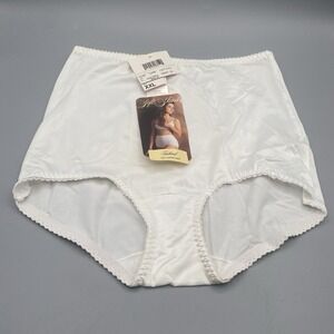 Vtg Soft Skins JC Penney White Nylon Spandex Panty #3793 Sz XXL 33/34 Granny
